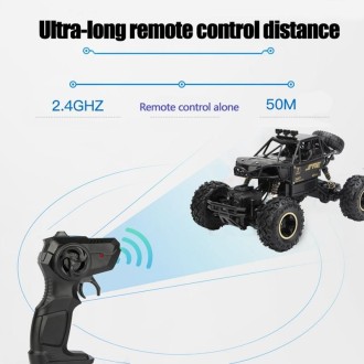 2.4GHz 4WD Double Motors Off-Road Climbing Car Remote Control Vehicle, Model:6141(Black)