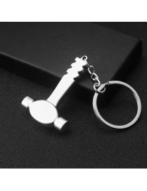 10 PCS Tool Metal Keychain Car Key Ring Pendant, Colour: H-387 Hammer