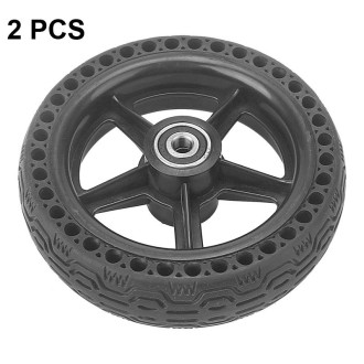 6.5x1.85 Solid Tire Honeycomb Tire Electric Scooter Tire,Specification: With Plastic Wheel