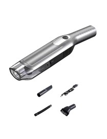 YX3560 Handheld Small Straight Handle Car Wireless Vacuum Cleaner, Style: Basic (Silver)