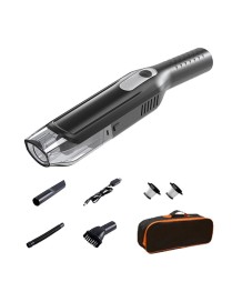 YX3560 Handheld Small Straight Handle Car Wireless Vacuum Cleaner, Style: Luxury (Black)