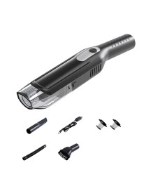 YX3560 Handheld Small Straight Handle Car Wireless Vacuum Cleaner, Style: Upgrade (Black)