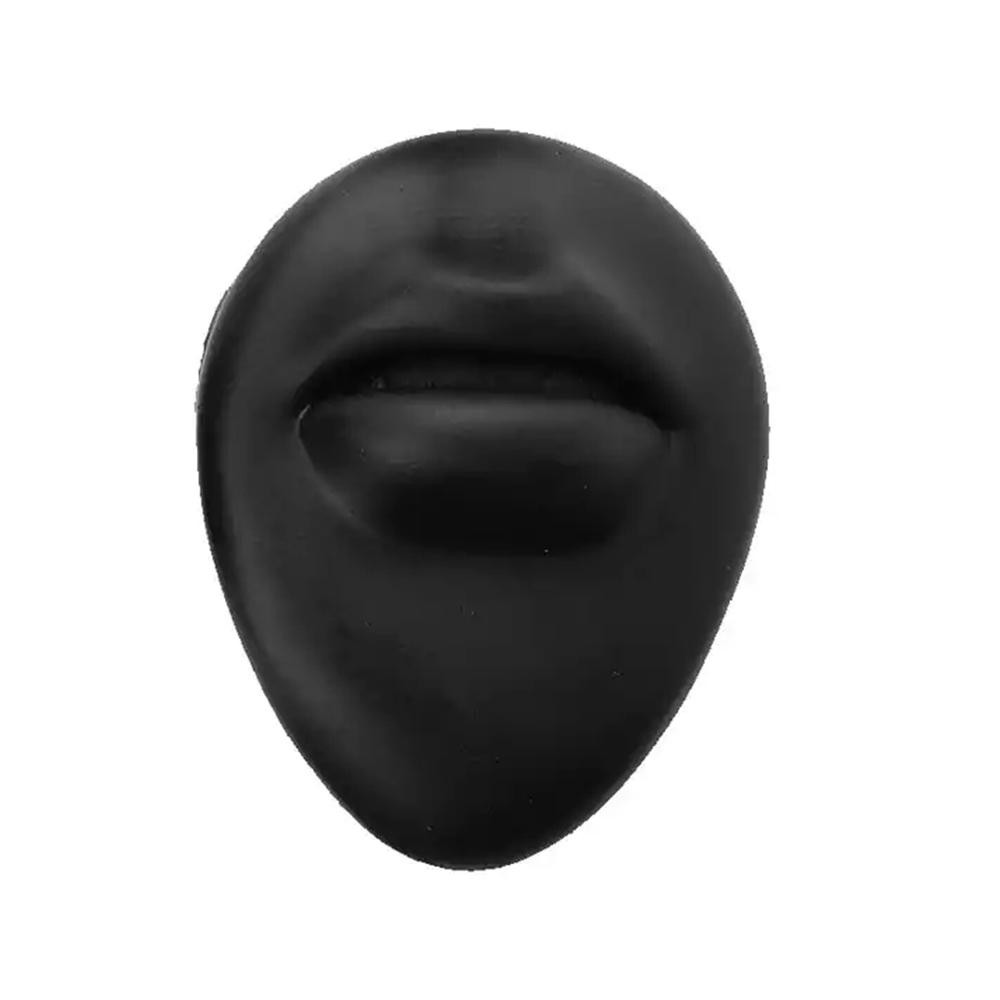 Simulation Facial Features Silicone Model Practice Display Props, Style:Mouth(Black)