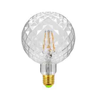 E27 Screw Port LED Vintage Light Shaped Decorative Illumination Bulb, Style: G125 Inner Pineapple Transparent(110V 4W 2700K)