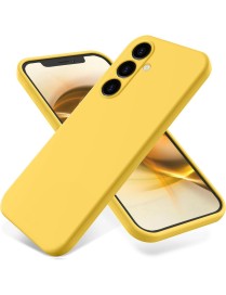 For Samsung Galaxy S23 FE 5G Pure Color Liquid Silicone Shockproof Phone Case(Yellow)