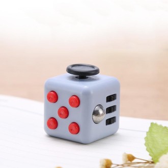 3 PCS Decompression Cube Toy Adult Decompression Dice, Colour:  Gray + Red And Black