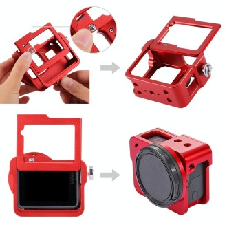 PULUZ Housing Shell CNC Aluminum Alloy Protective Cage with Insurance Frame & 52mm UV Lens for GoPro HERO(2018) /7 Black /6 /5(R