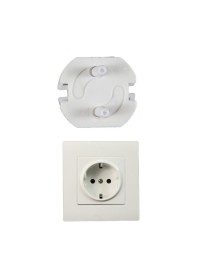 Baby Anti-Shock EU Standard Socket Cover Child Safety Protection Products(White)