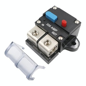 300A Auto Circuit Breaker Car Audio Fuse Holder Power Insurance Automatic Switch(Blue)