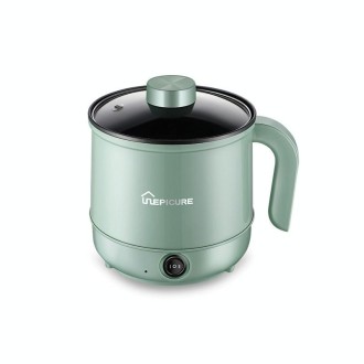 Multi-Function Electric-Cooker Mini Dormitory Student Cooking Rice Stir Frying Non-Stick Pot, 110V US Plug, Colour: Green Manual