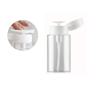 5 PCS Portable Liquid Push Down Pump Dispenser Bottle Empty Plastic Bottle Container, 100ml