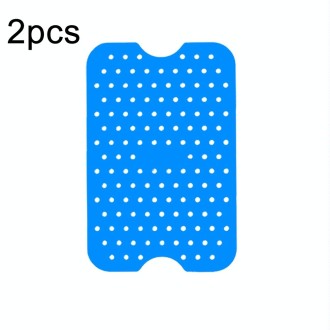 For NINJA DZ201 DZ401 Air Fryers 2pcs Silicone Pad Rectangular Liner(Blue)