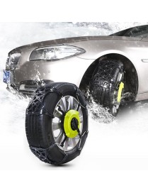 8 PCS Car Snow Tire Anti-skid Chains Winter Car Snow Tire Chains Wheel Chains Anti-skid Belt Thickened Anti-slip Chain Black Cha