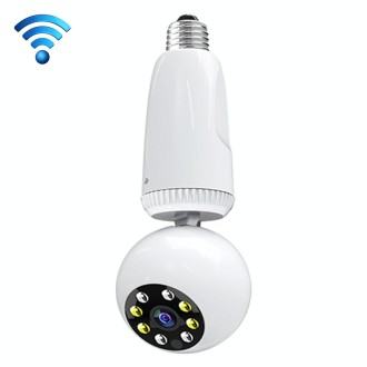 DP20 360 Degrees Rotation 2.0 Million Pixels Wireless Bulb Shape Camera, Support Motion Detection & Infrared Night Vision & Two-