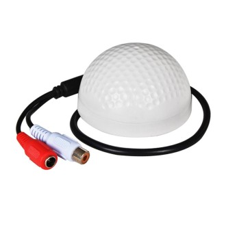 CCTV Microphone Golf Shape Audio Pickup Device High Sensitivity DC12V Audio Monitoring Sound Listening Device