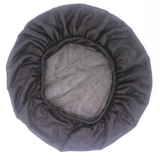 Coconut Nightcap Air Conditioning Cap Long Hair Cap Wide Band Satin Bonnet(Black)