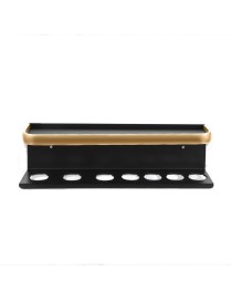 For Dyson Airwrap Wall-mounted Shelf Storage Rack, Color: A Type Black Gold 