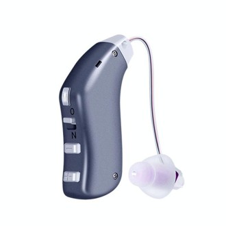 G28 Old Man Hearing Aid Sound Amplifier Sound Collector, Style: Left Ear(Blue)