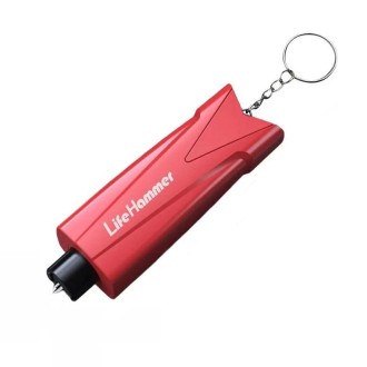 Multifunctional Vehicle Safety Hammer Emergency Window Breaker(Red)