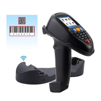 2D  Wireless Barcode Reader Scanner Data Collector With 2.2-Inch LCD Screen