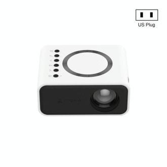 YT300 Home Multimedia Mini Remote Projector Support Mobile Phone(US Plug White)