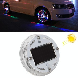 Solar Car LED Colorful Flash Wheel Waterproof lights