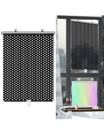 40x60cm Mesh Black Suction Cup Telescopic Car Sun Protection Blackout Curtain
