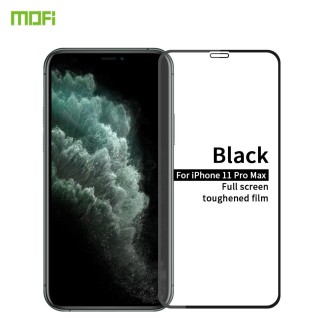 For iPhone 11 Pro Max   MOFI 9H 2.5D Full Screen Tempered Glass Film(Black)