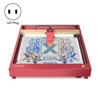 XTOOL D1 Pro-20W High Accuracy DIY Laser Engraving & Cutting Machine, Plug Type:US Plug(Golden Red)