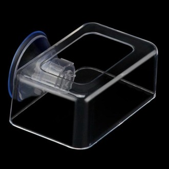 Acrylic Transparent Feeding Ring Fish Tank Feeder Floating Fixed Fish Feeder, Specification: Small Square