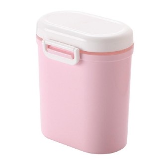 Baby Portable Milk Powder Box Food Container Storage Feeding Box Children Food PP Box, Size:Large12.5 × 9.5 × 15cm(Pink)