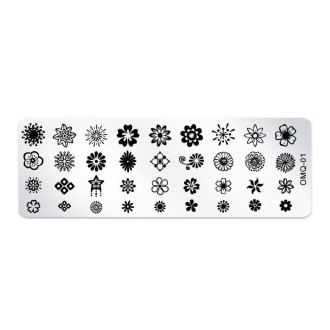 5 PCS Nail Art Print Template Nail Art Tools(OMQ-01)