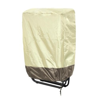 82x93cm Outdoor Deck Chair Cover Waterproof Garden Terrace Patio Chair Cover, Fabric: 190T Polyester(Beige+Coffee)