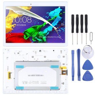 OEM LCD Screen for Lenovo Tab 2 A10-30 YT3-X30 Digitizer Full Assembly with Frame (White)