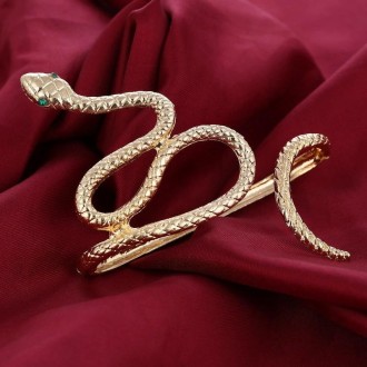 Snake-shaped Palm Bracelet Exaggerated Retro Girls Jewelry(Gold SKU1204)