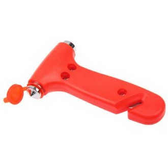 Portable Multi Function Auto Emergency Hammer Escape Tool Life Hammer(Red)