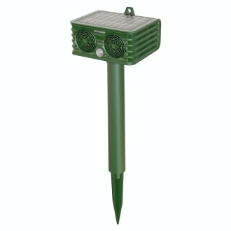 809 Outdoor Solar Ultrasonic Infrared Detection Animal Repeller(Army Green)