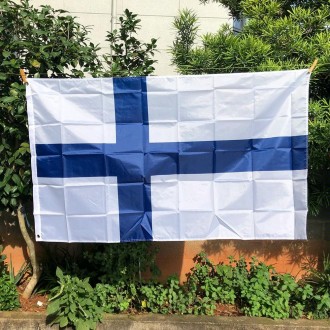 90 x 150cm Finnish Flag No. 4 Polyester Flag