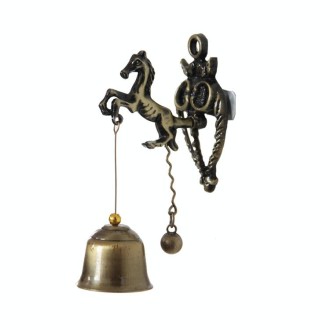 Retro Vintage Style Animal Doorbell Metal Iron Bell Wind Chimes Hanging Ornament(Horse)