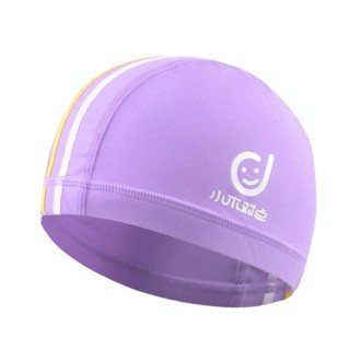 1101 Middle Age Children Deepen Summer Sun Protection Swimming Caps(Purple)