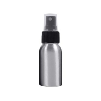 5 PCS Refillable Glass Fine Mist Atomizers Aluminum Bottle, 30ml(Black)