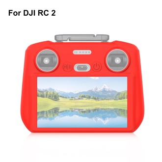 For DJI Mini 4 Pro / Air 3 Remote Control / DJI RC 2 with Screen PULUZ Silicone Protective Case (Red)