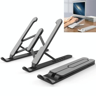 YMB1028 Portable Folding Desktop Holder Bracket for Laptop / Tablet(Black)