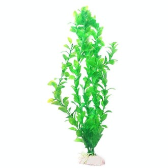 10pcs 25cm Fish Tank Simulation Water Plants Plastic Aquarium Fish Tank Decoration Fake Water Plants(Green)