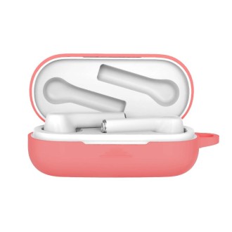 Bluetooth Earphone Silicone Protective Case for Huawei Honor FlyPods 3(Pink)