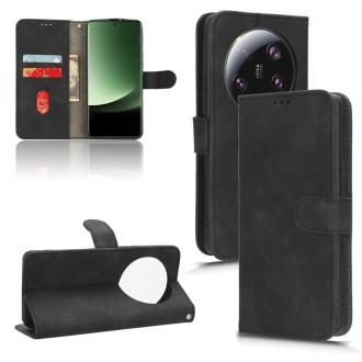 For Xiaomi 13 Ultra Skin Feel Magnetic Flip Leather Phone Case(Black)