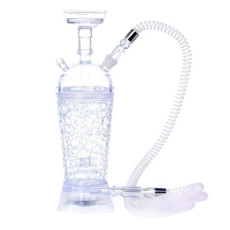 GDH-01 Acrylic Single Pipe Hookah Set (Transparent)