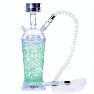 GDH-01 Acrylic Single Pipe Hookah Set (Green)