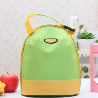 Portable Cooler Tote Insulated Canvas Lunch Bag Thermal Food Picnic Bento Lunch Bags(Green Yellow)