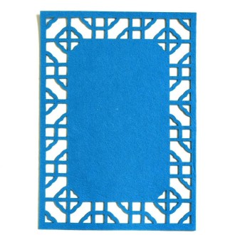 School Stereo Colorful Thick Non-woven Background Pad Decoration Materials, Size: 40x28cm(Blue)